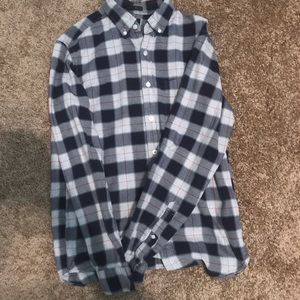 J crew plaid flannel button down slim